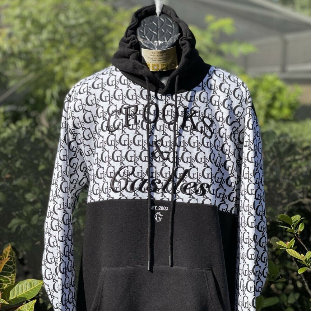 CROOKS AND CASTLES‎ TIMELESS LUXURY MONOGRAM PULLOVER HOODIE [W20102]